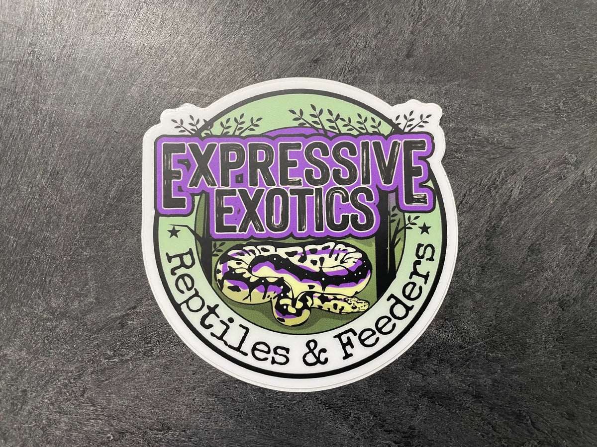 Logo Sticker – Expressive Exotics Reptiles & Feeders